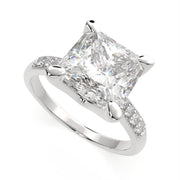 Federica Princess Cut 4 Prong Engagement Ring Setting - Nivetta
